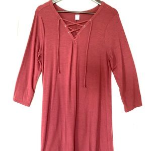 Old Navy Burgundy loose knit dress